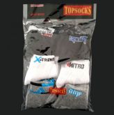 016-Meia Soquete Masculina - Kit com 06 Pares