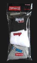 013-Meia Soquete Masculina -  Kit com 3 pares