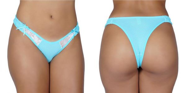 B205 - Calcinha Em Microfibra e Renda